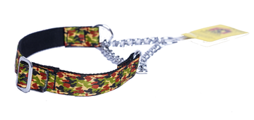 Kennel Camouflage Printed Nylon Chain Collar No.2 (3MM)
